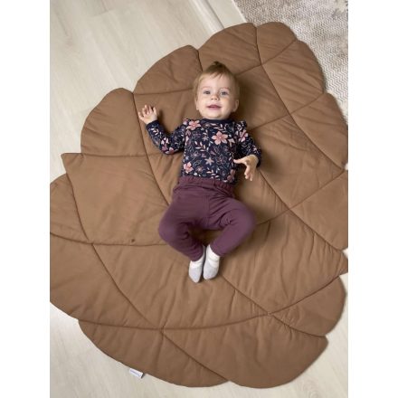 Toboz gyerek játszószőnyeg és takaró - barna - 127x94 cm