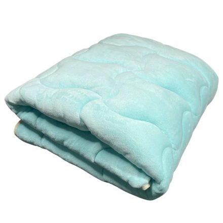 Soft - különlegesen meleg, puha kétoldalas téli takaró - türkiz/natúr