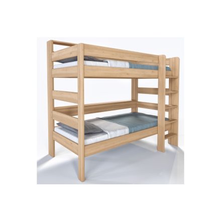 Junior bükk emeletes ágy polcokkal - 80x200 cm