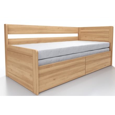 Sára bükk összecsukható ágy egy magas fejtámlával - 90x200 cm